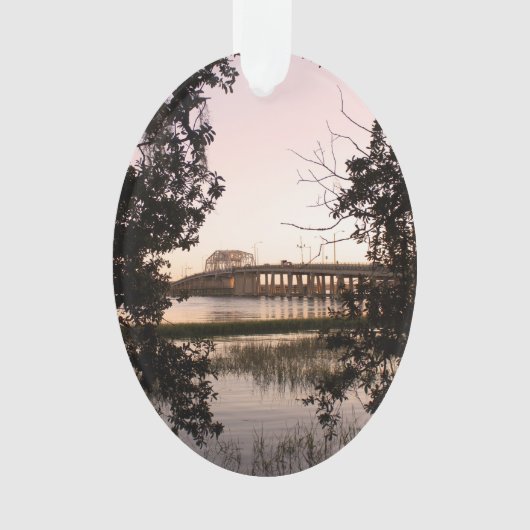 Beaufort Bridge Woods Memorial Oval Ornament (Vorderseite)