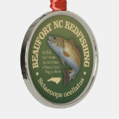 Beaufort NC (Rotbarsch) Ornament Aus Metall (Rechts)