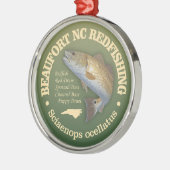 Beaufort NC (Rotbarsch) Ornament Aus Metall (Links)