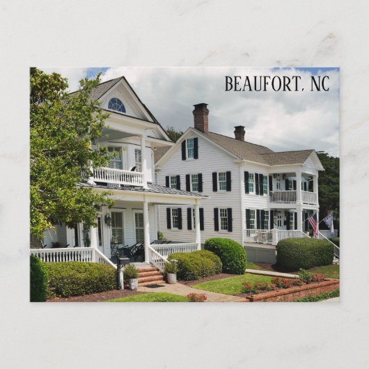Beaufort North Carolina Historische Zuhause Reise Postkarte (Vorderseite)