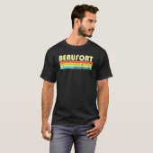 Beaufort Sc South Carolina City Zuhause Roots Retr T-Shirt (Vorne ganz)