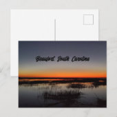 Beaufort South Carolina Lowcountry Postkarte (Vorne/Hinten)