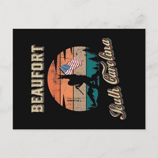Beaufort South Carolina Postkarte (Vorderseite)