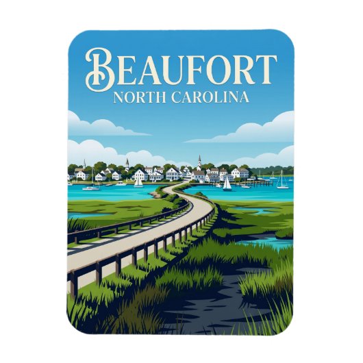 Beaufort USA Magnet (Vertikal)