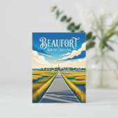 Beaufort USA Postkarte (Stehend Vorderseite)