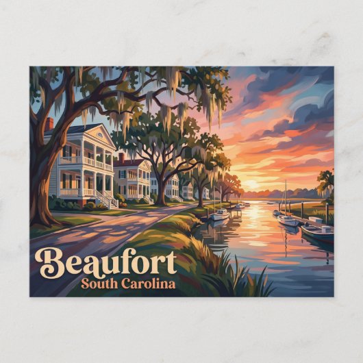 Beaufort USA Postkarte (Vorderseite)