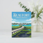 Beaufort USA Postkarte (Stehend Vorderseite)