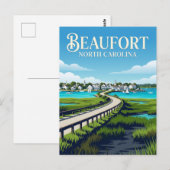 Beaufort USA Postkarte (Vorne/Hinten)