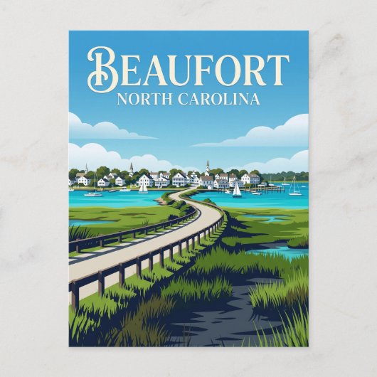Beaufort USA Postkarte (Vorderseite)