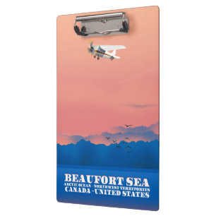 Beaufortsee Kanada USA Reiseplakat Klemmbrett