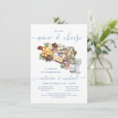 Beauftragte Gruppe für Wein und Käse Einladung (Stehend Vorderseite)