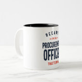 Beauftragter für die Auftragsvergabe Beruf Zweifarbige Tasse (Vorderseite Links)