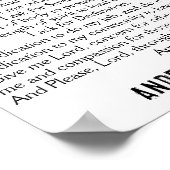 Beauftragter für die Flaggenpolizei Thin Blue Line Poster (Ecke)