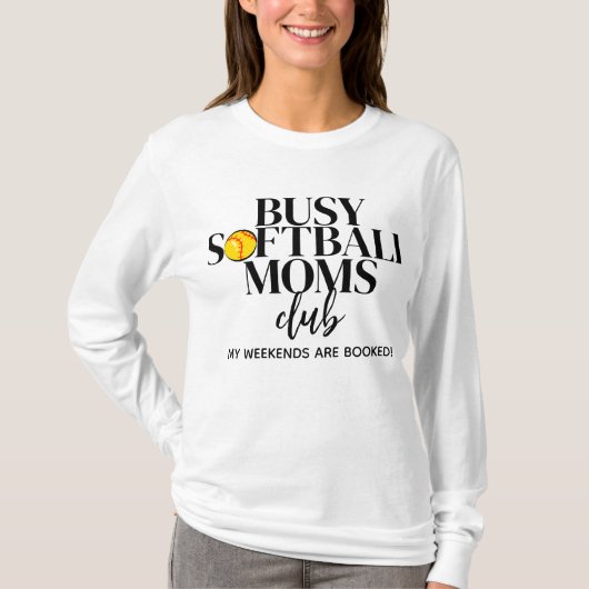 Beauftragter Softball Mamas Club T-Shirt (Vorderseite)