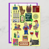 Beaujolais Einladung (Vorne/Hinten)