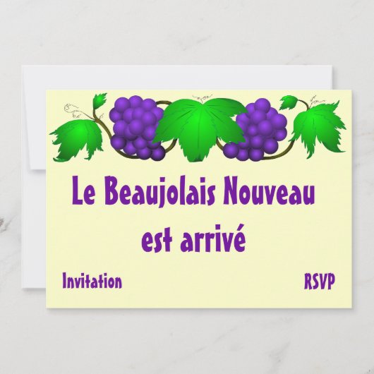 Beaujolais Einladung (Vorderseite)