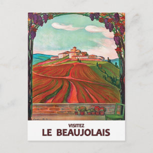 Beaujolais, Frankreich. Reise nach Frankreich Postkarte