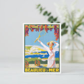 Beaulieu France Vintage Reise Postkarte (Stehend Vorderseite)