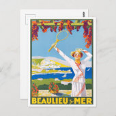 Beaulieu France Vintage Reise Postkarte (Vorne/Hinten)