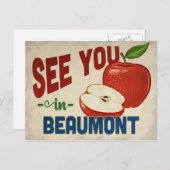 Beaumont Texas Apple - Vintage Travel Postkarte (Vorne/Hinten)