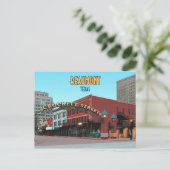 Beaumont Texas Downtown Crockett Street Postkarte (Stehend Vorderseite)