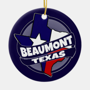 Beaumont Texas Keramik Ornament