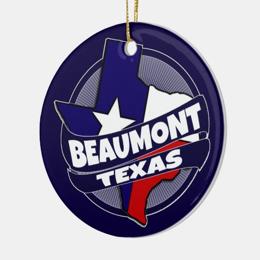 Beaumont Texas Keramik Ornament (Links)