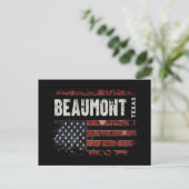Beaumont Texas Postkarte (Stehend Vorderseite)