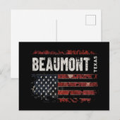 Beaumont Texas Postkarte (Vorne/Hinten)