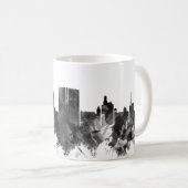 Beaumont Texas Skyline BW Kaffeetasse (VorderseiteRechts)