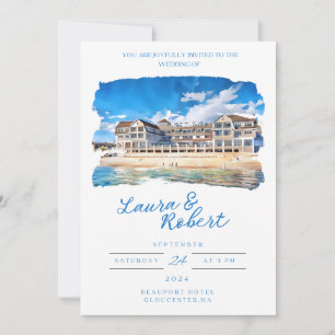 Beauport Hotel Massachusetts Wasserfarbene Orte Einladung