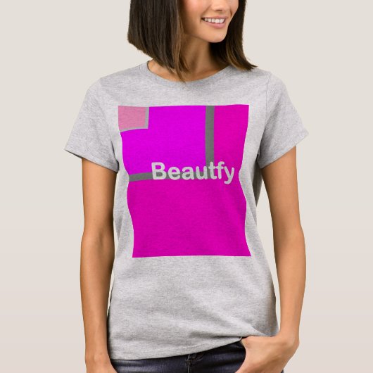 Beautfy women grau T-Shirt (Vorderseite)