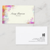 Beauticia Delicate Floral Business Card Visitenkarte (Vorne/Hinten)