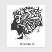 Beautician Aufkleber (Blatt)