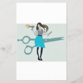 Beautician Beauty Salon Friseur Flyer (Hinten)