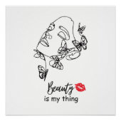 Beautician Beauty Salon Wall Art, Make up Artist Poster (Vorderseite)