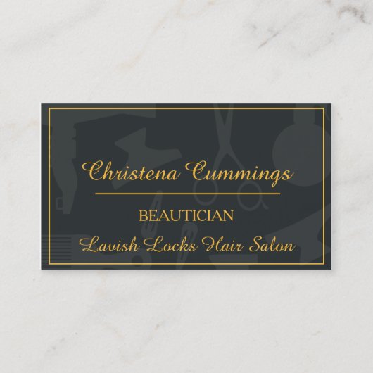 Beautician Business Card Visitenkarte (Vorderseite)