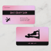 Beautician Business Card Visitenkarte (Vorne/Hinten)