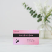 Beautician Business Card Visitenkarte (Stehend Vorderseite)