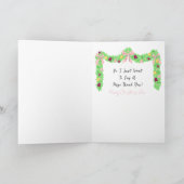 Beautician Cartoon Funny Thank You from Customer Karte (Innenseite)