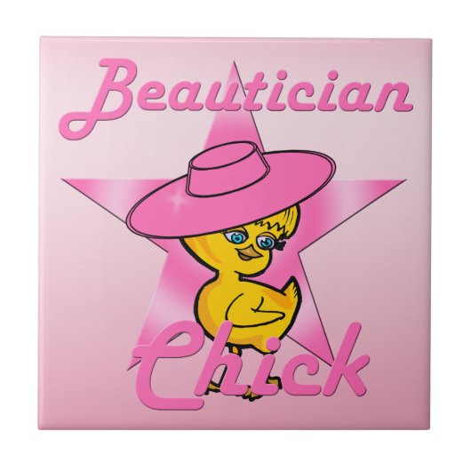 Beautician Chick #8 Fliese (Vorderseite)