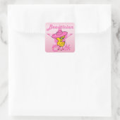 Beautician Chick #8 Quadratischer Aufkleber (Tasche)