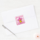 Beautician Chick #8 Quadratischer Aufkleber (Umschlag)
