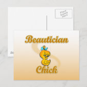 Beautician Chick Postkarte (Vorne/Hinten)