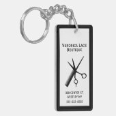 Beautician Crisp White Schlüsselanhänger (Vorderseite links)