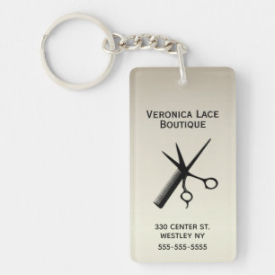 Beautician Design Antique Gold Schlüsselanhänger