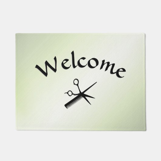 Beautician Design Apple Green Fußmatte (Vorderseite)