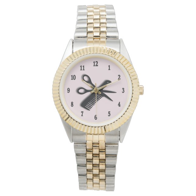 Beautician Design Armbanduhr (Vorderseite)