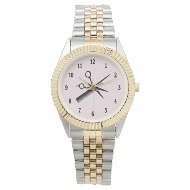 Beautician Design Armbanduhr (Vorderseite)