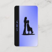 Beautician Design Blue Visitenkarte (Rückseite)